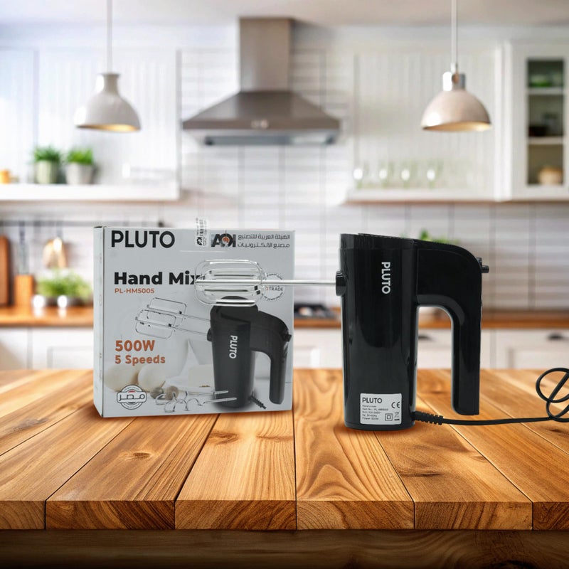 بلوتو مضرب بيض ٥٠٠ وات ٥ سرعات تربو مع سلاح عجن خفيف - Image 1